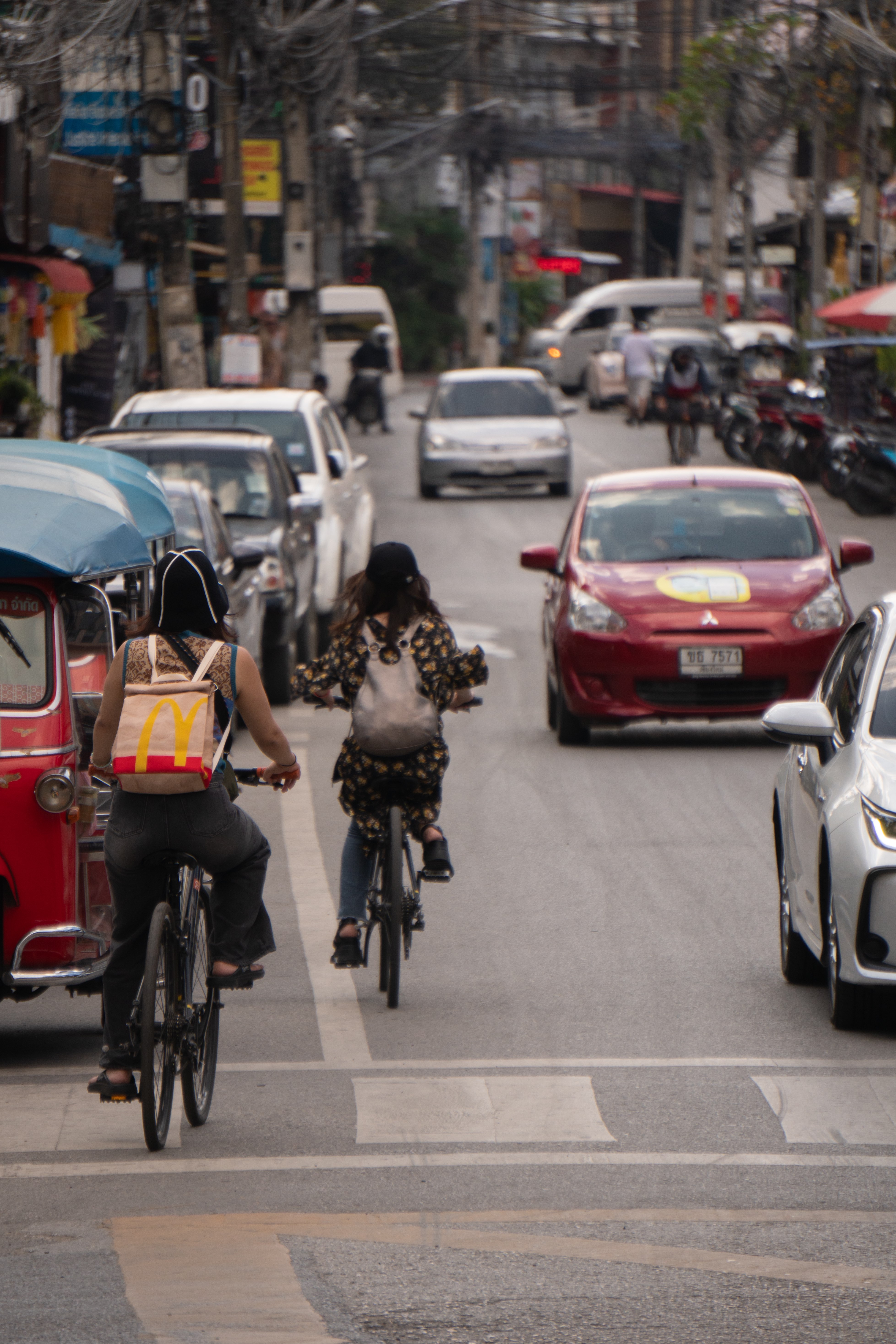 Pair of bikers in Thailand